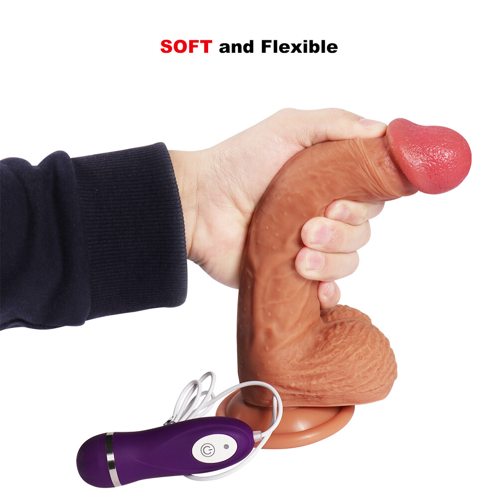 Automatic Realistic Multispeed Vibrator Penis Dildo Suction Cup Adult Sex-toy Female Women