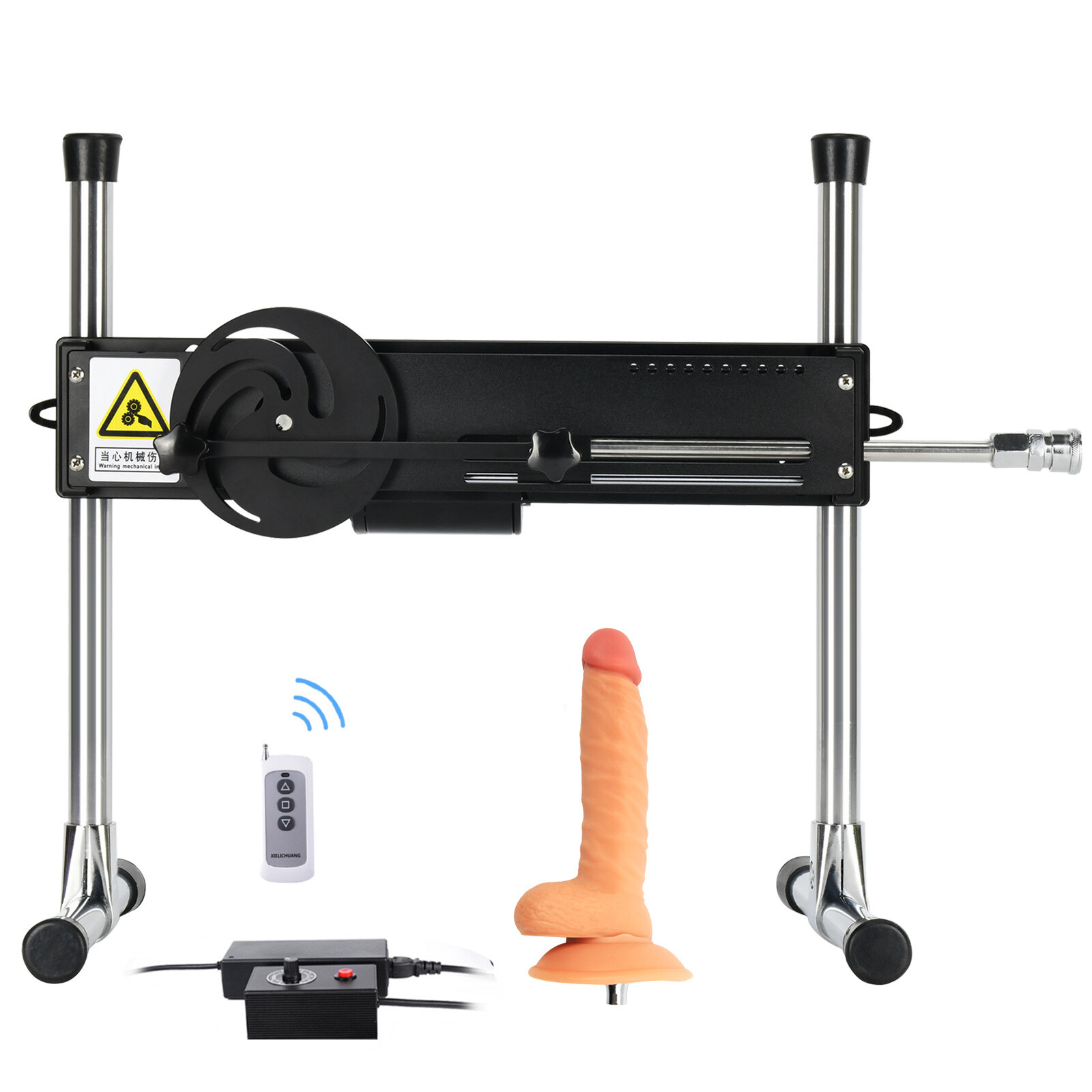 Jesskylove Sex Machine Adjustable With 4 Pcs Dildos Vac-u-lock Attachments For Women