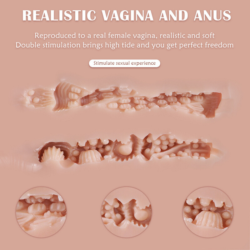Lifesize Sex Doll Realistic Vagina Anal Male Masturbator Pussy Sex Toys For Men