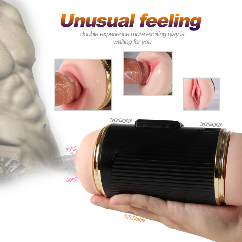 Male Automatic Masturbator 3d Pussy Tongue Oral Sex Vagina 2 In 1 Masturbation Cup