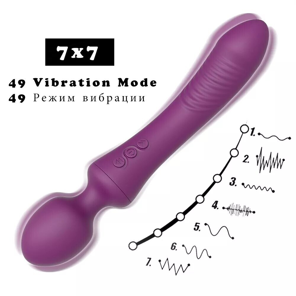 Soft Powerful Wand Av Vibrators For Women 20 Speed Dual Motor Dildo Vibrator Sex Toy Clitoris Vagina Anus Stimulate