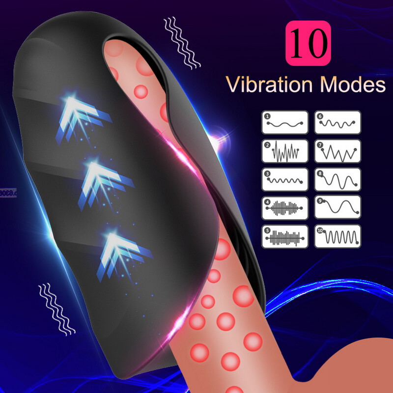 Vibrator Sex Toys For Men Penis Trainer Male Masturbator Delay Ejaculation Stimulate Glans Vibrating Massager Pussy