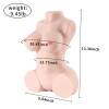 4.3kg Adult Realistic Sex Doll 3d Male Masturbator, Half Body Sex Doll With Vagina And Anal