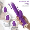 Hands Free 10.8" Realistic Dildo Up-down Automatic Retractable Vibrating Usb Charging