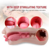 Realistic Male Men Masturbators 3d Pussy Tongue Oral Masturbation Cup Sex Toys